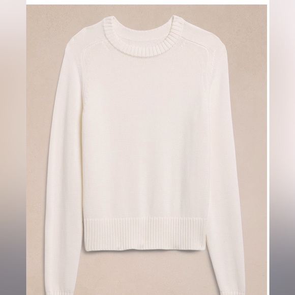 NWT BANANA REPUBLIC DEMI COTTON-SILK SWEATER - Picture 5 of 6